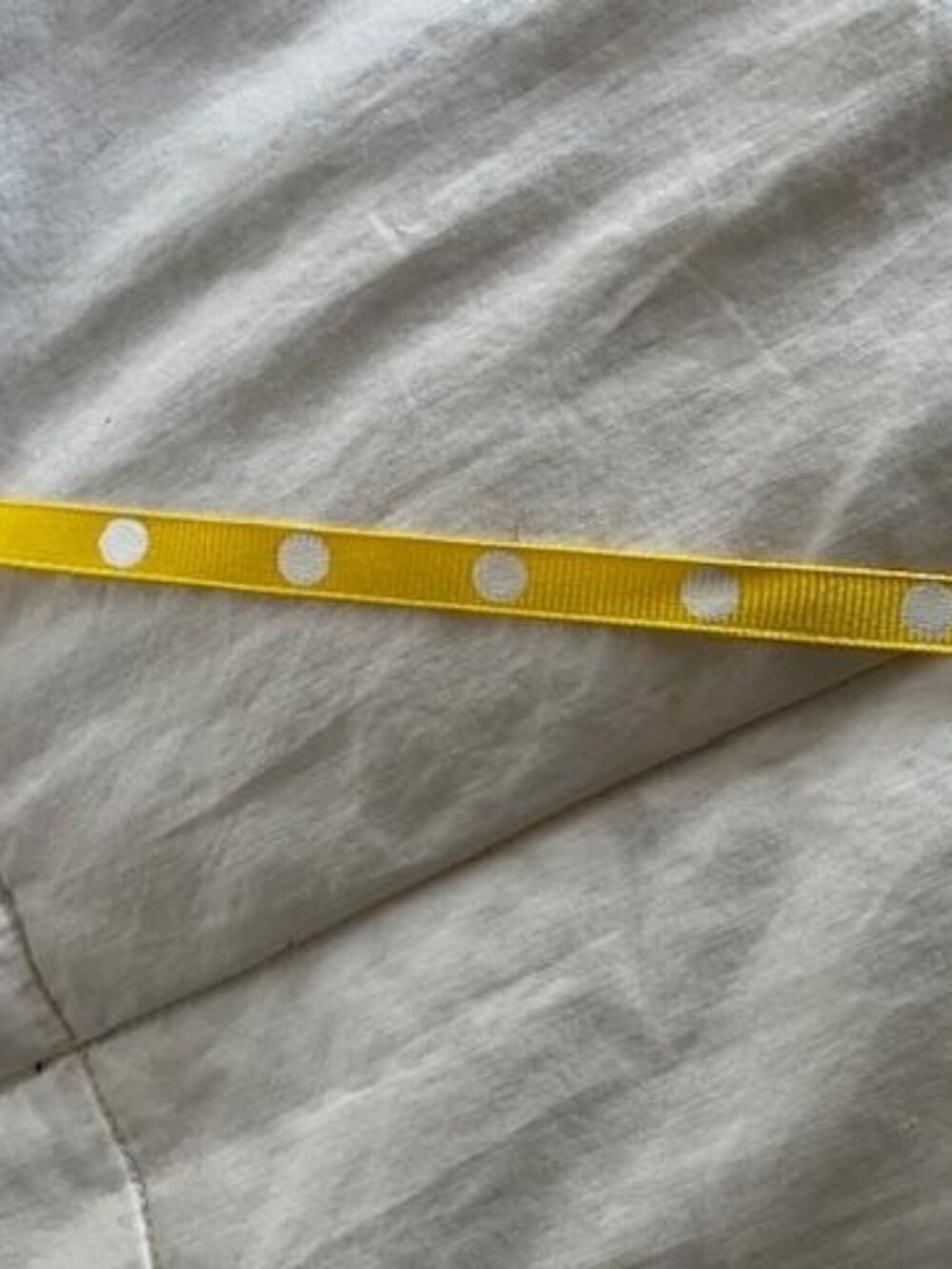3/8" 9mm Yellow Grosgrain Dot RIBBON ~ Maize ~ 100 yards ~ 100% Polyester #5775